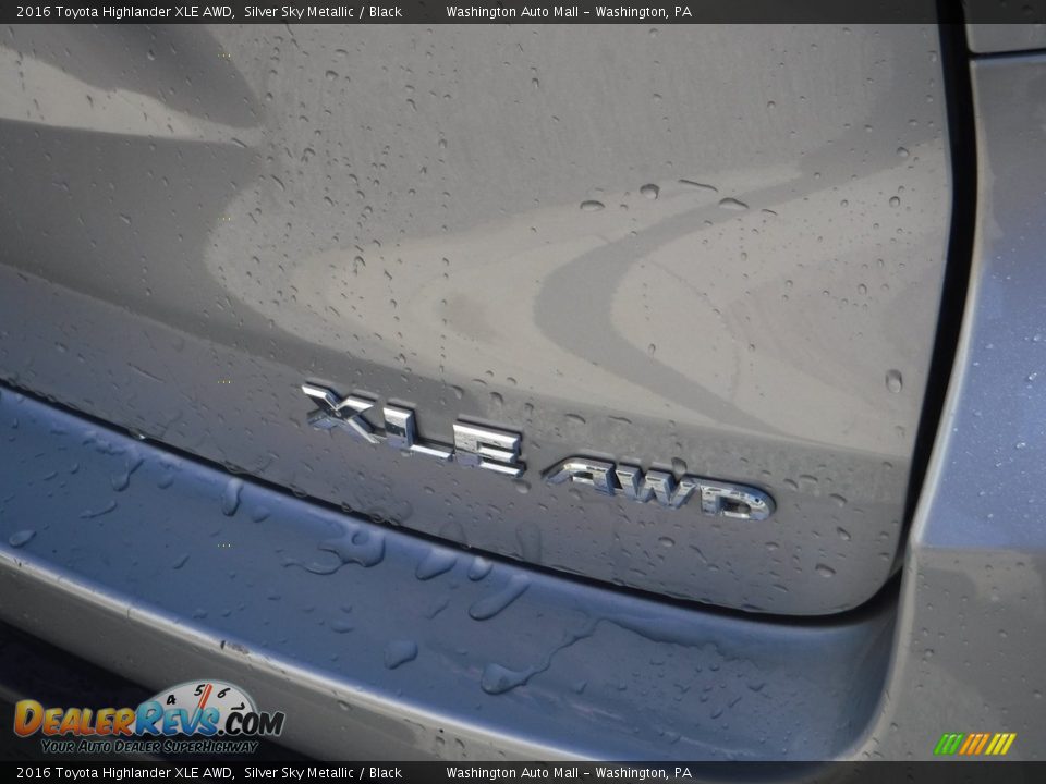 2016 Toyota Highlander XLE AWD Silver Sky Metallic / Black Photo #15