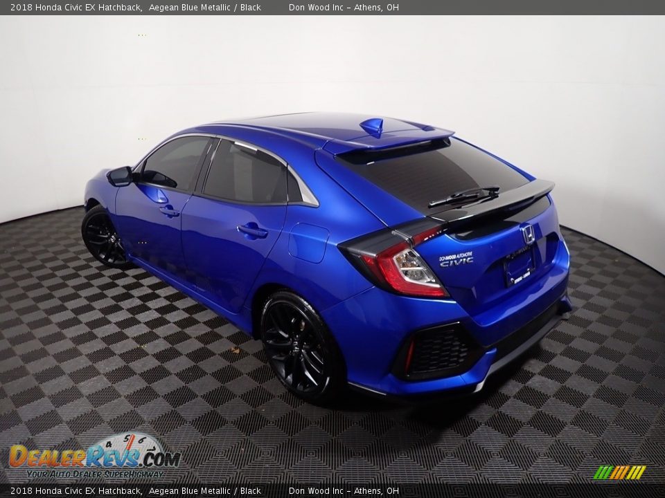 Aegean Blue Metallic 2018 Honda Civic EX Hatchback Photo #13
