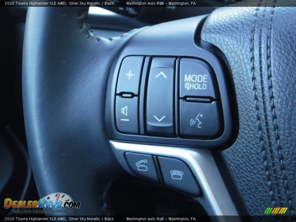 2016 Toyota Highlander XLE AWD Silver Sky Metallic / Black Photo #23