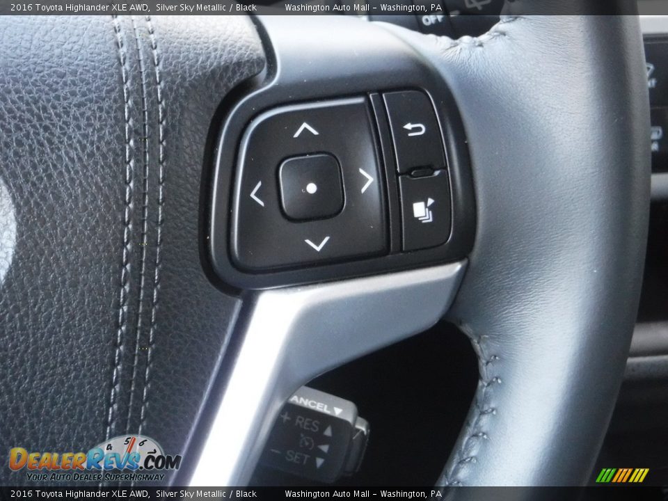 2016 Toyota Highlander XLE AWD Silver Sky Metallic / Black Photo #24