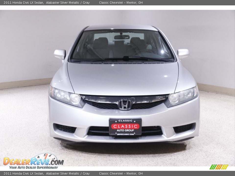 2011 Honda Civic LX Sedan Alabaster Silver Metallic / Gray Photo #2