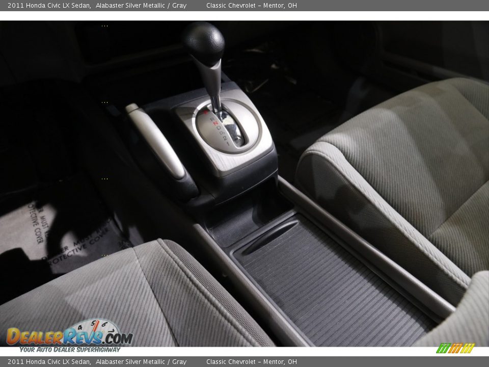2011 Honda Civic LX Sedan Alabaster Silver Metallic / Gray Photo #11