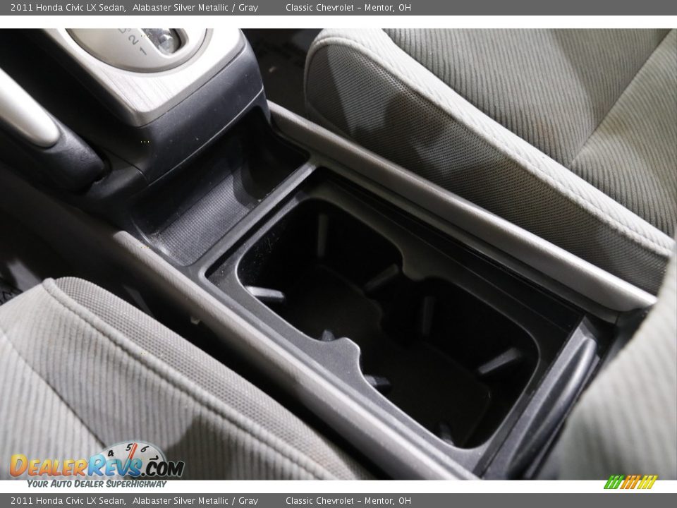 2011 Honda Civic LX Sedan Alabaster Silver Metallic / Gray Photo #12