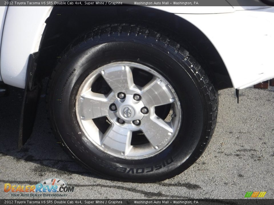 2012 Toyota Tacoma V6 SR5 Double Cab 4x4 Super White / Graphite Photo #8