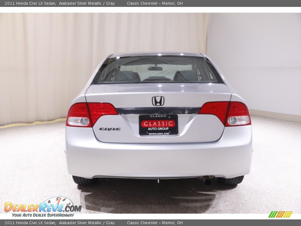 2011 Honda Civic LX Sedan Alabaster Silver Metallic / Gray Photo #16