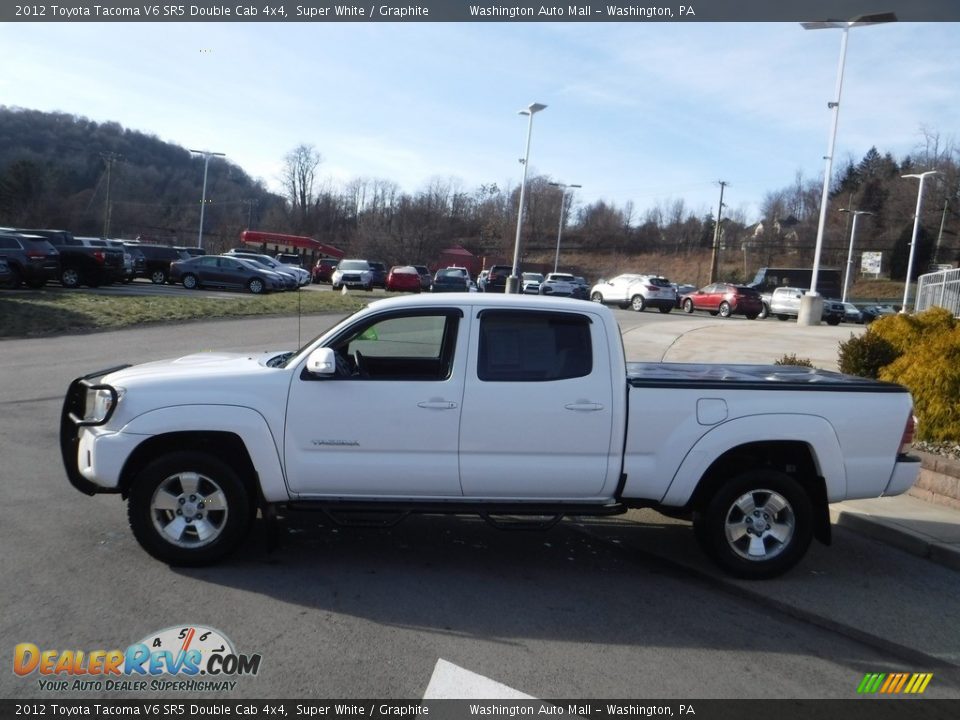 2012 Toyota Tacoma V6 SR5 Double Cab 4x4 Super White / Graphite Photo #13