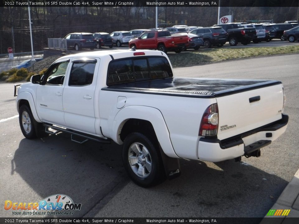 2012 Toyota Tacoma V6 SR5 Double Cab 4x4 Super White / Graphite Photo #14