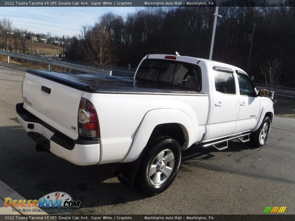 2012 Toyota Tacoma V6 SR5 Double Cab 4x4 Super White / Graphite Photo #17