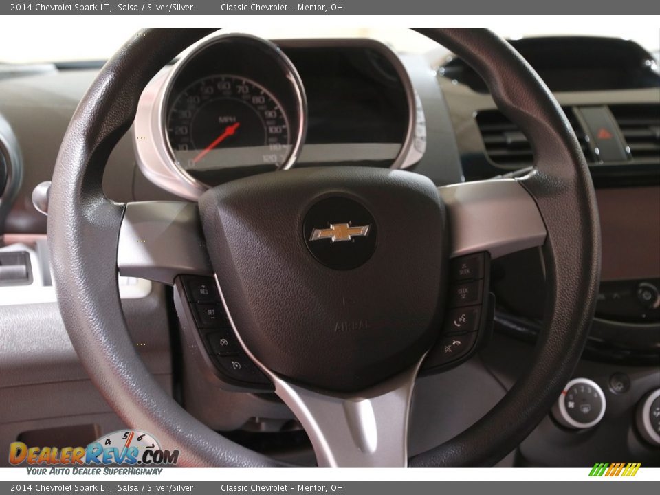 2014 Chevrolet Spark LT Salsa / Silver/Silver Photo #7