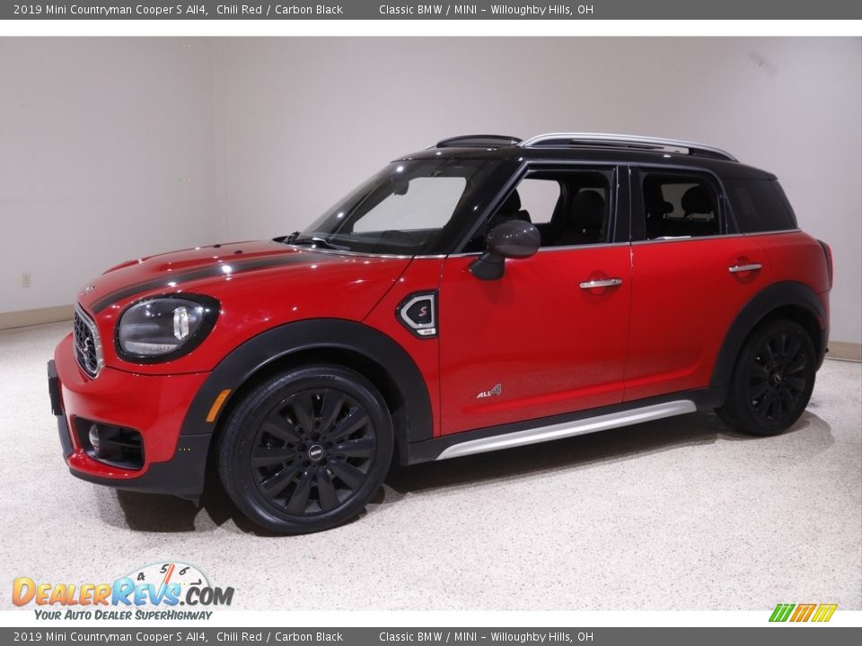 2019 Mini Countryman Cooper S All4 Chili Red / Carbon Black Photo #3