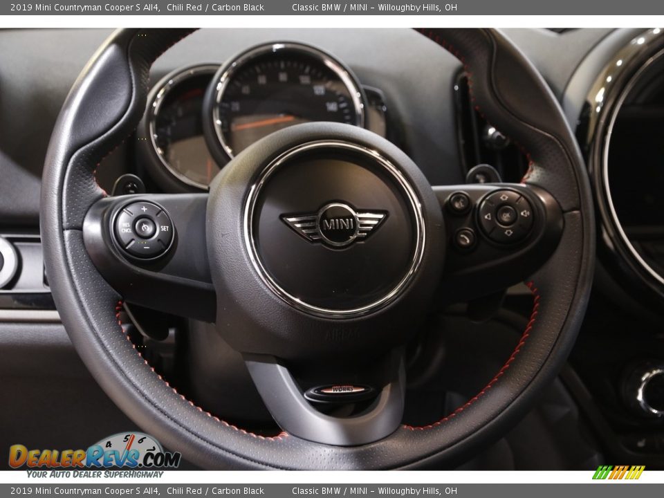 2019 Mini Countryman Cooper S All4 Chili Red / Carbon Black Photo #7