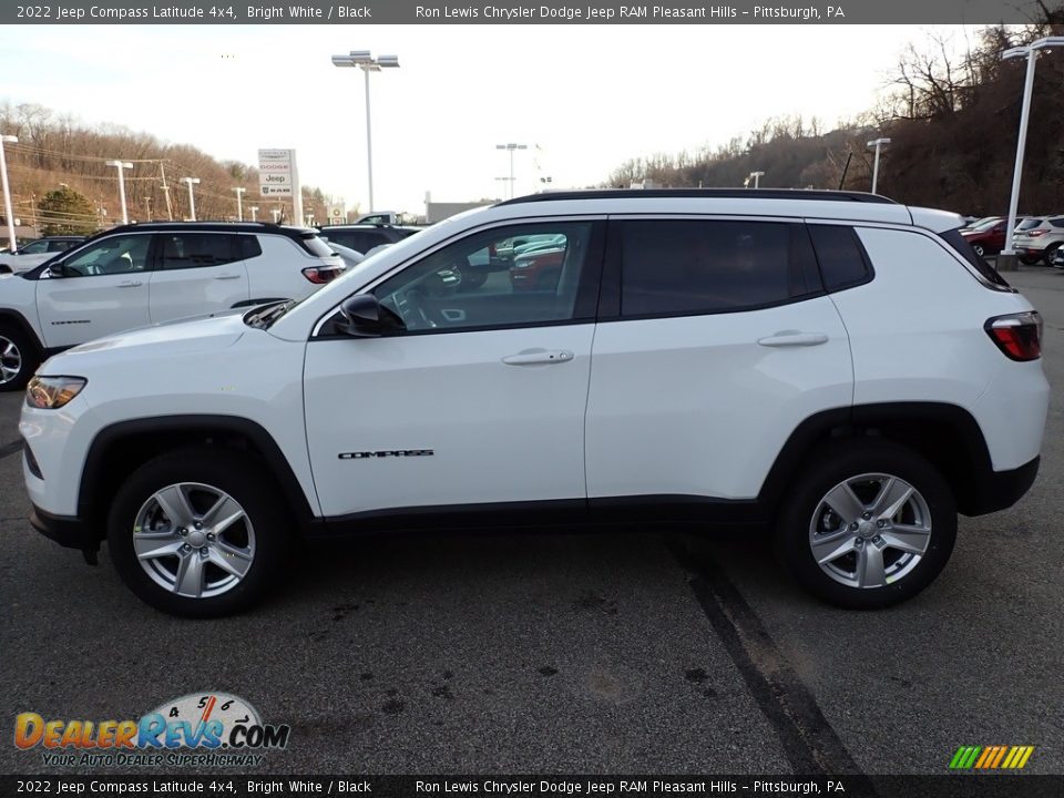 Bright White 2022 Jeep Compass Latitude 4x4 Photo #2