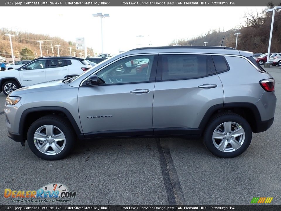 2022 Jeep Compass Latitude 4x4 Billet Silver Metallic / Black Photo #2