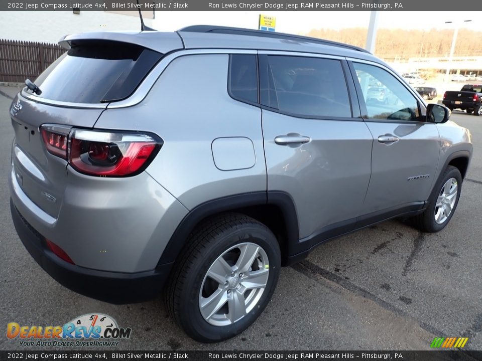 2022 Jeep Compass Latitude 4x4 Billet Silver Metallic / Black Photo #6