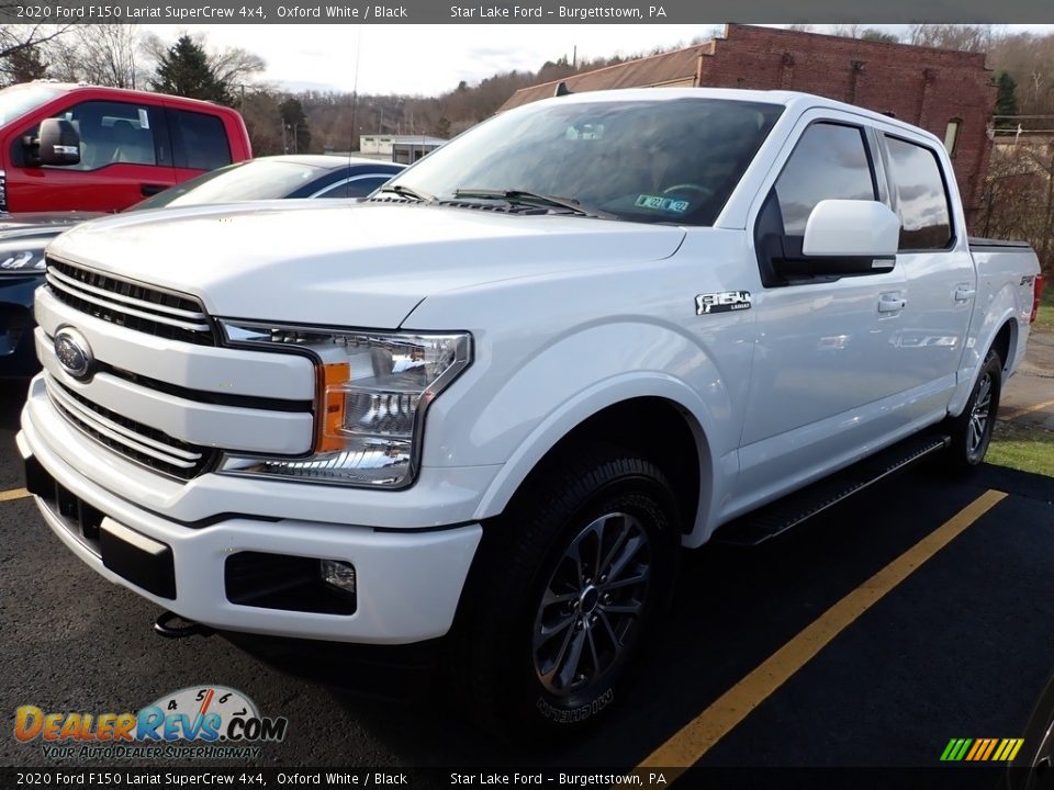 2020 Ford F150 Lariat SuperCrew 4x4 Oxford White / Black Photo #1