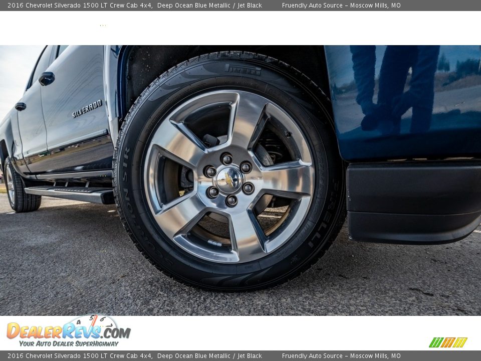 2016 Chevrolet Silverado 1500 LT Crew Cab 4x4 Deep Ocean Blue Metallic / Jet Black Photo #2