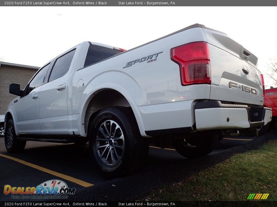 2020 Ford F150 Lariat SuperCrew 4x4 Oxford White / Black Photo #2