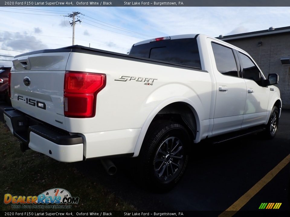 2020 Ford F150 Lariat SuperCrew 4x4 Oxford White / Black Photo #3