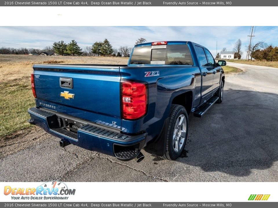 2016 Chevrolet Silverado 1500 LT Crew Cab 4x4 Deep Ocean Blue Metallic / Jet Black Photo #4