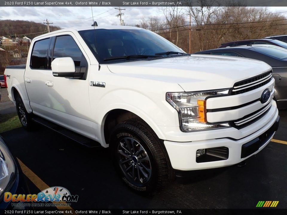 2020 Ford F150 Lariat SuperCrew 4x4 Oxford White / Black Photo #4