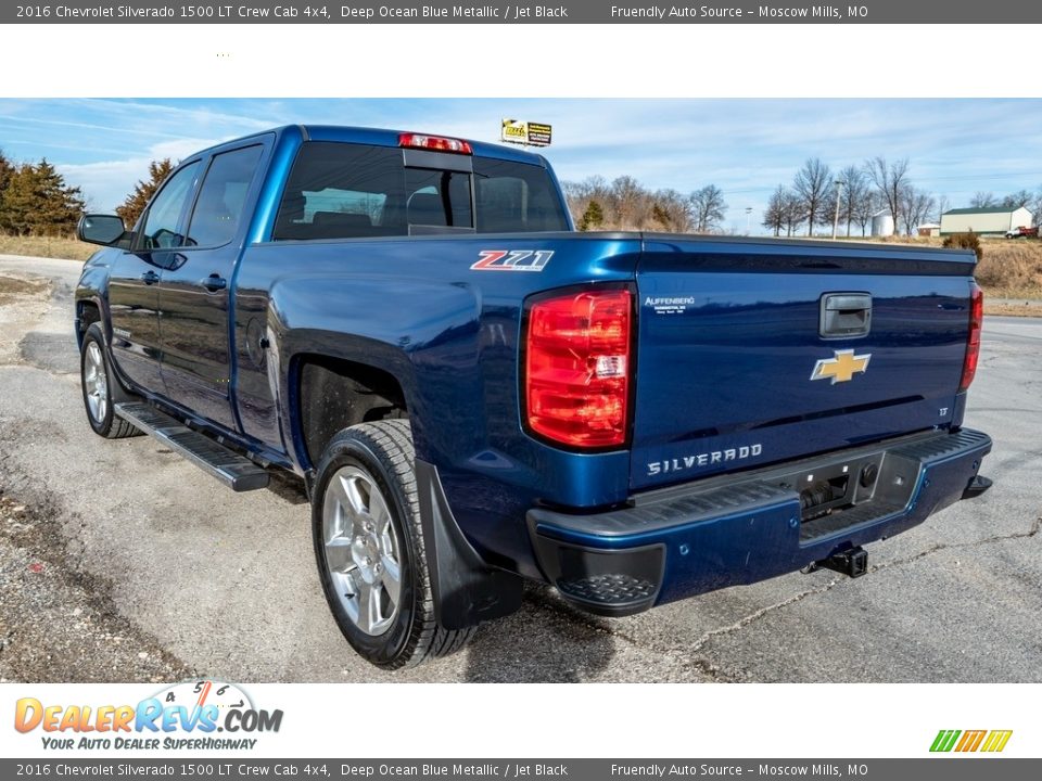 2016 Chevrolet Silverado 1500 LT Crew Cab 4x4 Deep Ocean Blue Metallic / Jet Black Photo #6