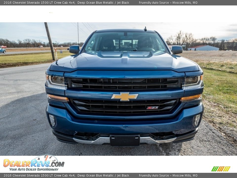 2016 Chevrolet Silverado 1500 LT Crew Cab 4x4 Deep Ocean Blue Metallic / Jet Black Photo #9