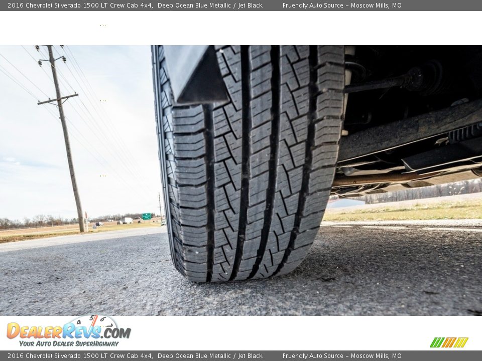 2016 Chevrolet Silverado 1500 LT Crew Cab 4x4 Deep Ocean Blue Metallic / Jet Black Photo #11