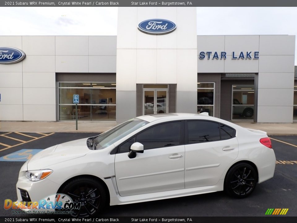 2021 Subaru WRX Premium Crystal White Pearl / Carbon Black Photo #1