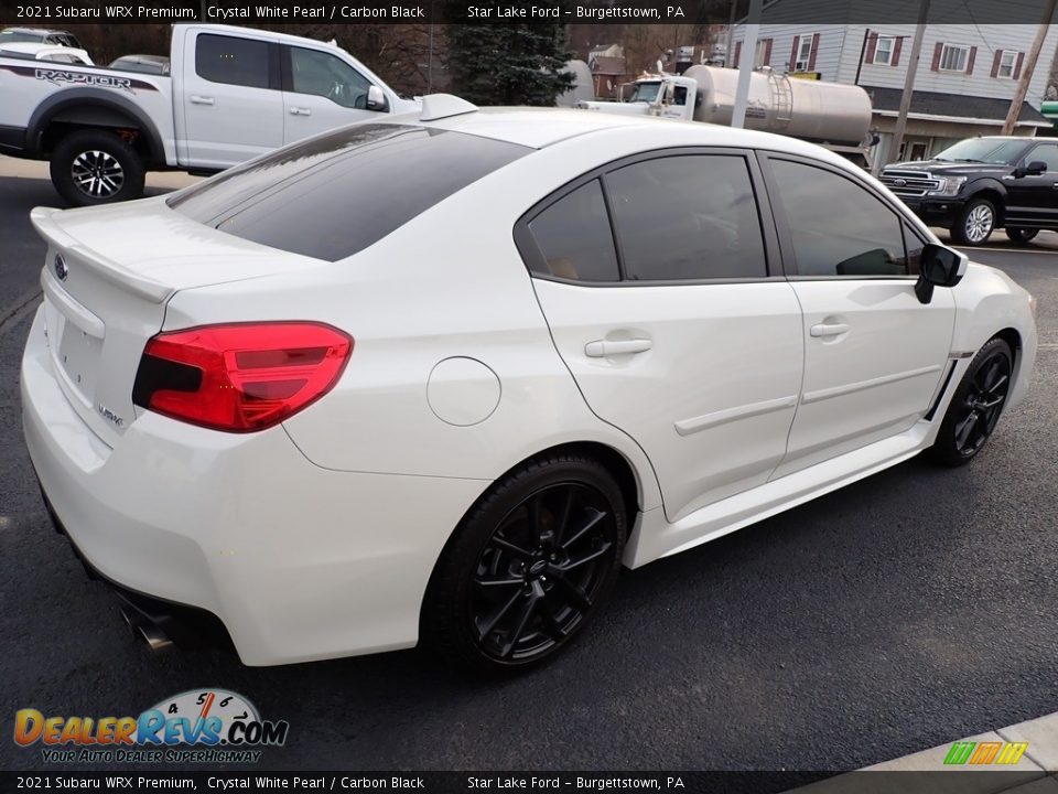 2021 Subaru WRX Premium Crystal White Pearl / Carbon Black Photo #6