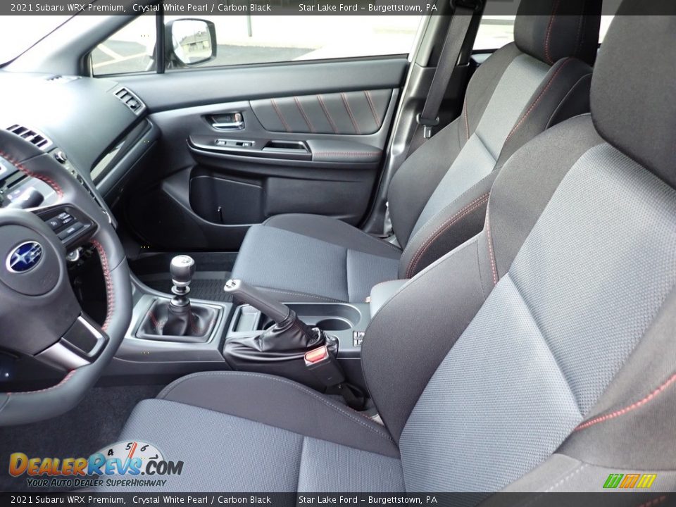 Carbon Black Interior - 2021 Subaru WRX Premium Photo #10