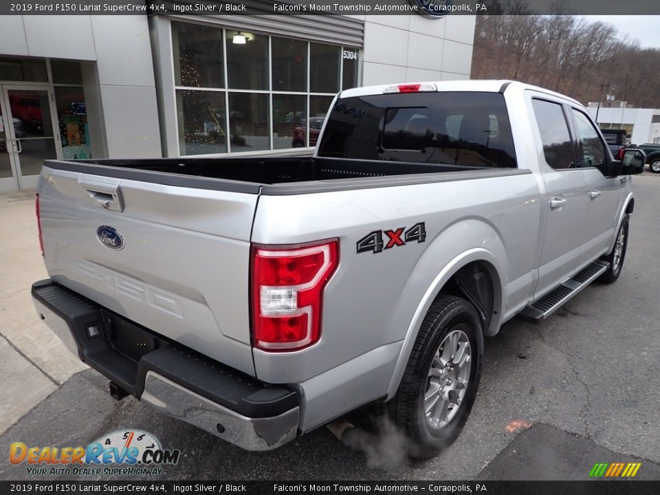 2019 Ford F150 Lariat SuperCrew 4x4 Ingot Silver / Black Photo #2