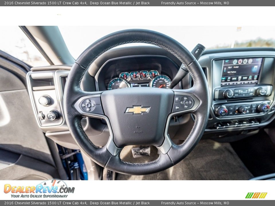 2016 Chevrolet Silverado 1500 LT Crew Cab 4x4 Deep Ocean Blue Metallic / Jet Black Photo #28