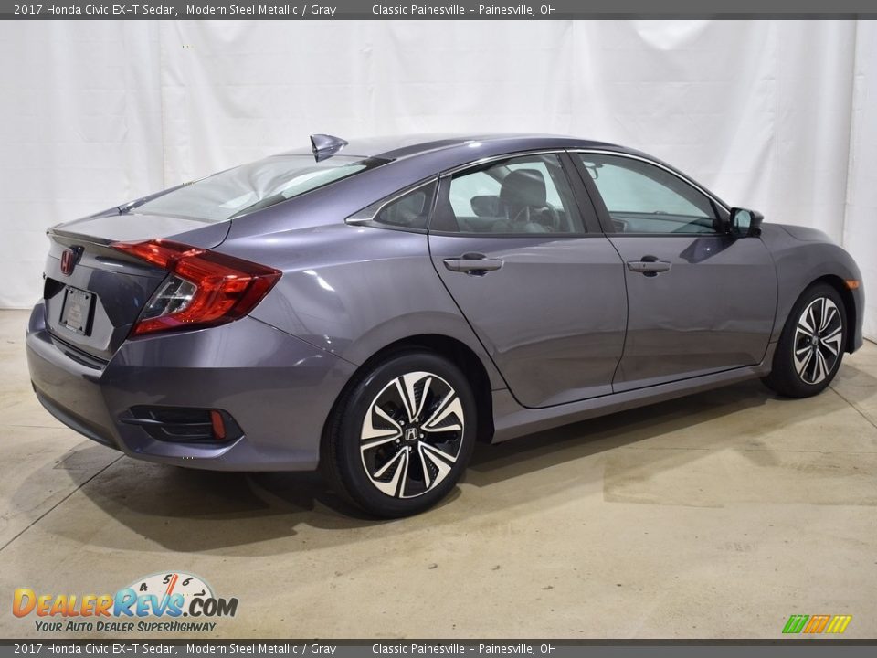 2017 Honda Civic EX-T Sedan Modern Steel Metallic / Gray Photo #2