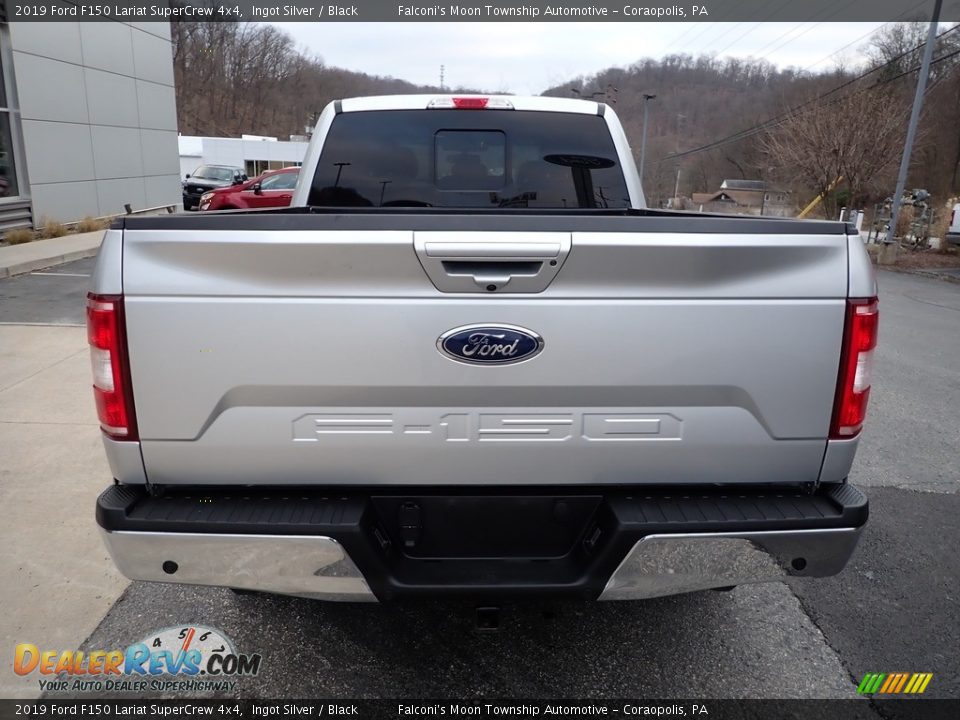 2019 Ford F150 Lariat SuperCrew 4x4 Ingot Silver / Black Photo #3