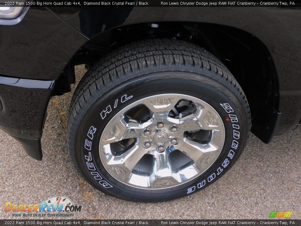 2022 Ram 1500 Big Horn Quad Cab 4x4 Diamond Black Crystal Pearl / Black Photo #10