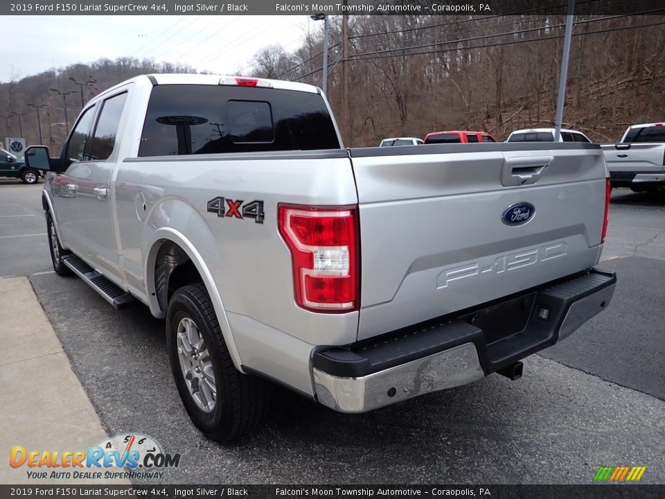 2019 Ford F150 Lariat SuperCrew 4x4 Ingot Silver / Black Photo #4