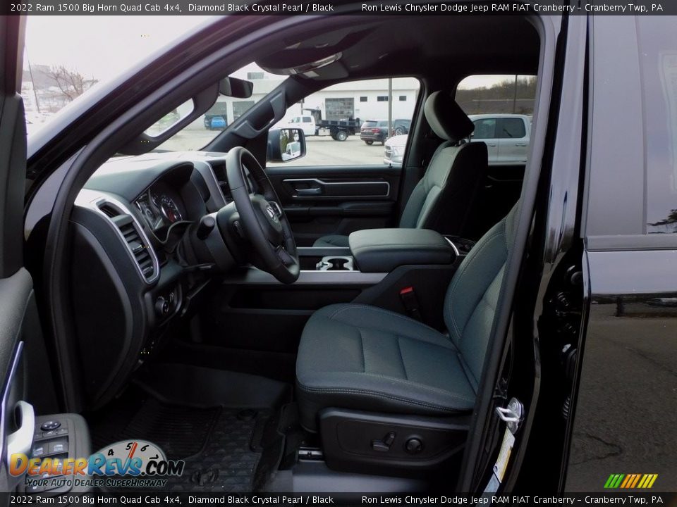 2022 Ram 1500 Big Horn Quad Cab 4x4 Diamond Black Crystal Pearl / Black Photo #11