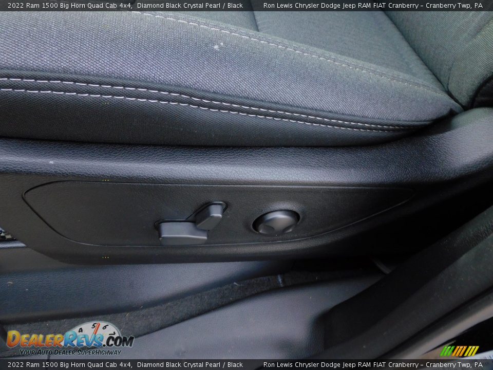 2022 Ram 1500 Big Horn Quad Cab 4x4 Diamond Black Crystal Pearl / Black Photo #12