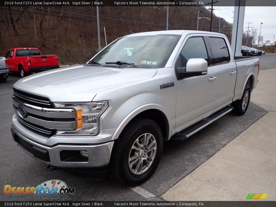 2019 Ford F150 Lariat SuperCrew 4x4 Ingot Silver / Black Photo #6