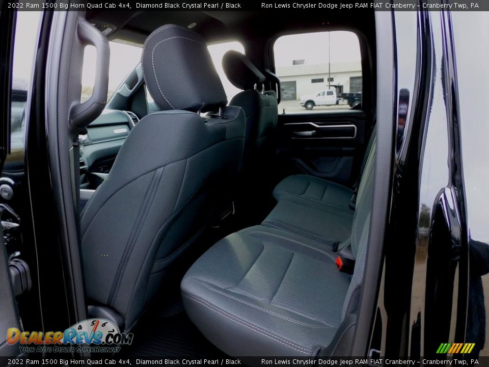 2022 Ram 1500 Big Horn Quad Cab 4x4 Diamond Black Crystal Pearl / Black Photo #13