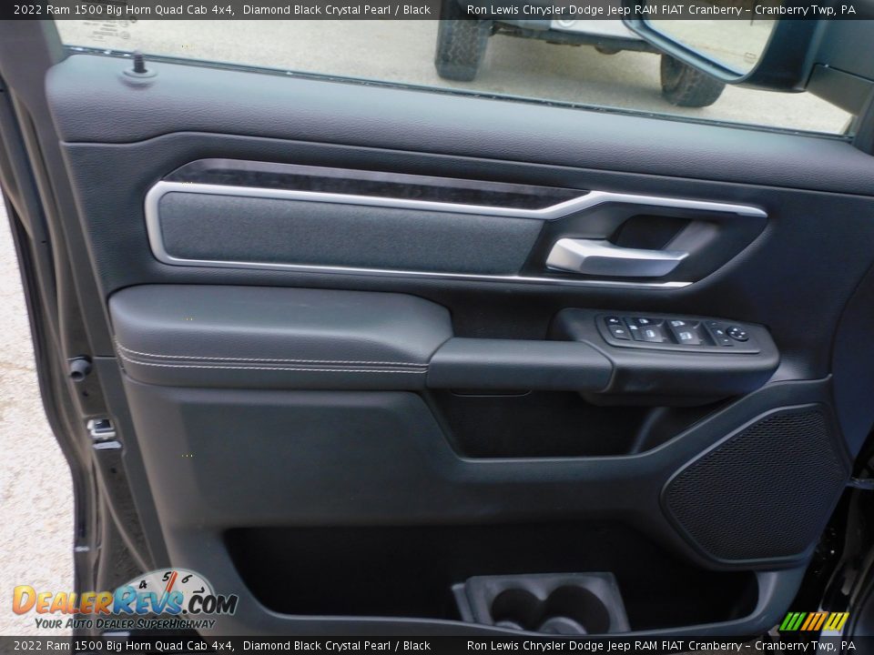 2022 Ram 1500 Big Horn Quad Cab 4x4 Diamond Black Crystal Pearl / Black Photo #15