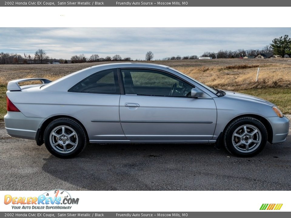 Satin Silver Metallic 2002 Honda Civic EX Coupe Photo #3