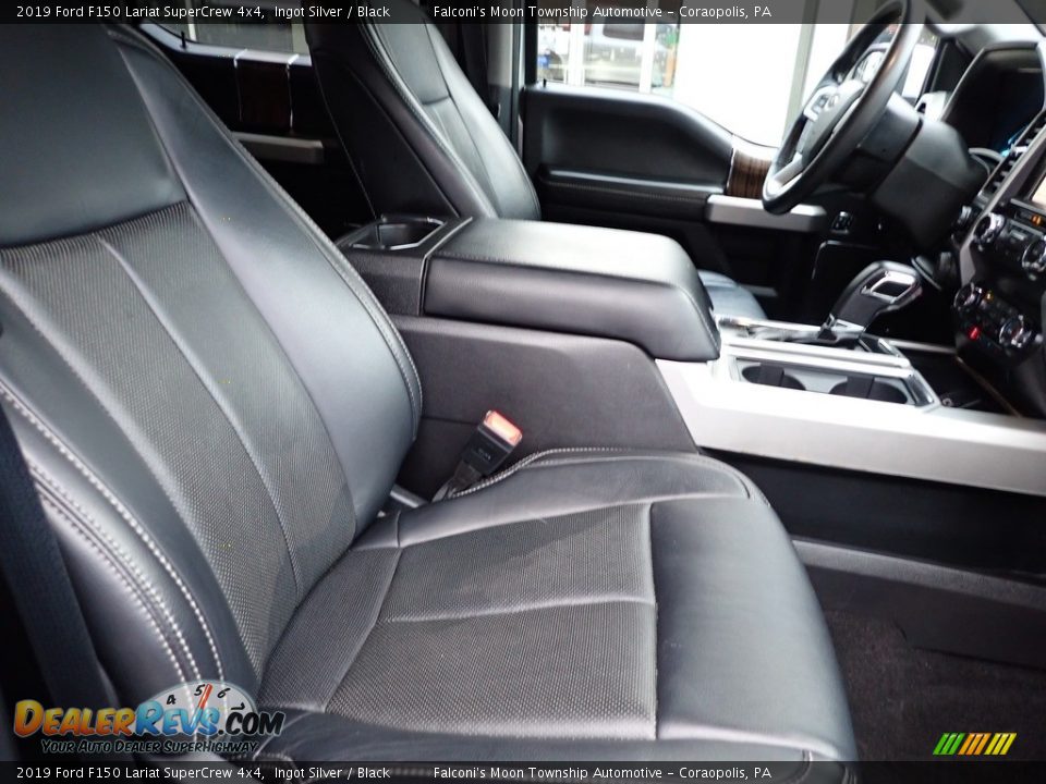 2019 Ford F150 Lariat SuperCrew 4x4 Ingot Silver / Black Photo #10