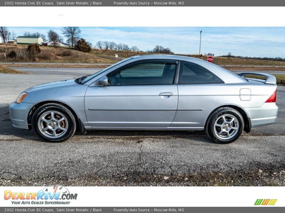 Satin Silver Metallic 2002 Honda Civic EX Coupe Photo #7