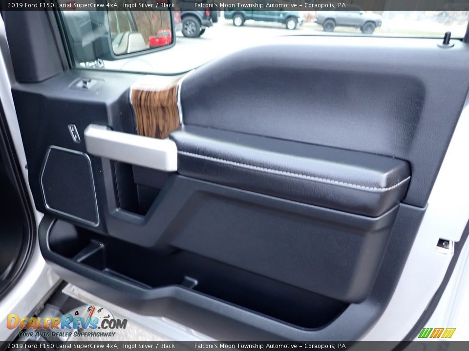 2019 Ford F150 Lariat SuperCrew 4x4 Ingot Silver / Black Photo #14