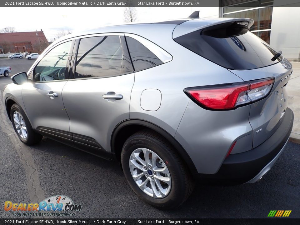 2021 Ford Escape SE 4WD Iconic Silver Metallic / Dark Earth Gray Photo #3