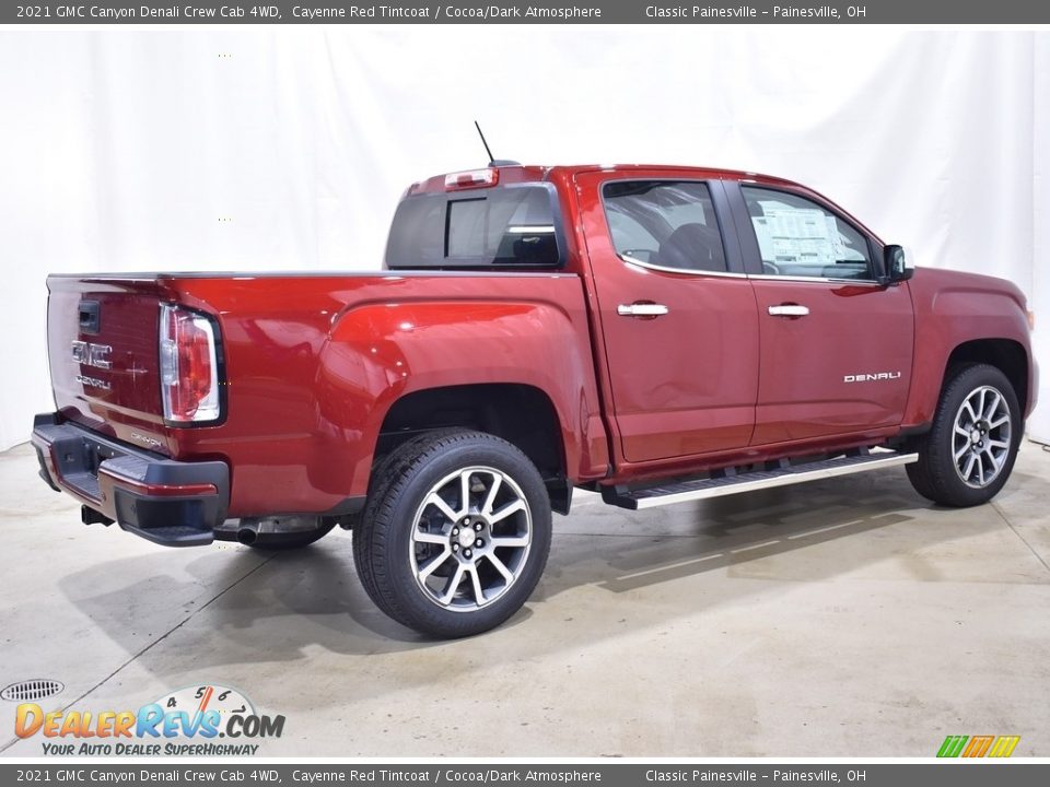 2021 GMC Canyon Denali Crew Cab 4WD Cayenne Red Tintcoat / Cocoa/Dark Atmosphere Photo #2