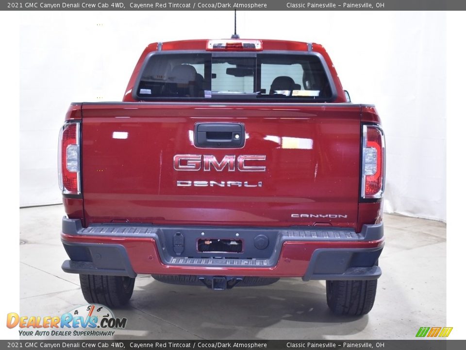 2021 GMC Canyon Denali Crew Cab 4WD Cayenne Red Tintcoat / Cocoa/Dark Atmosphere Photo #3