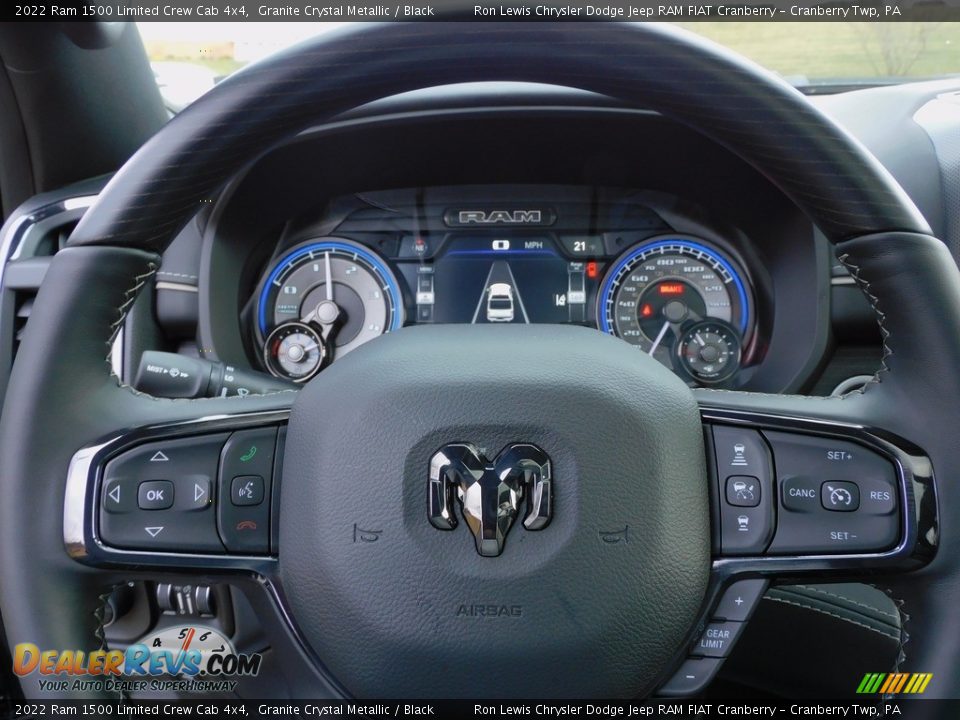 2022 Ram 1500 Limited Crew Cab 4x4 Steering Wheel Photo #19
