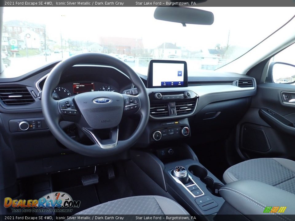 Dark Earth Gray Interior - 2021 Ford Escape SE 4WD Photo #12